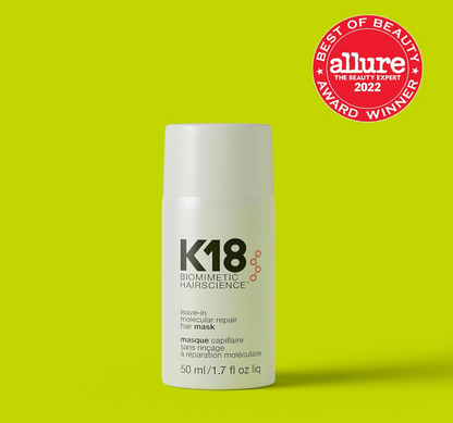 K18 Leave-In Molecular Hair Mask, Repairs Dry or Damaged Hair, Reverse Hair Damage from Bleach, Color, Chemical Services & Heat